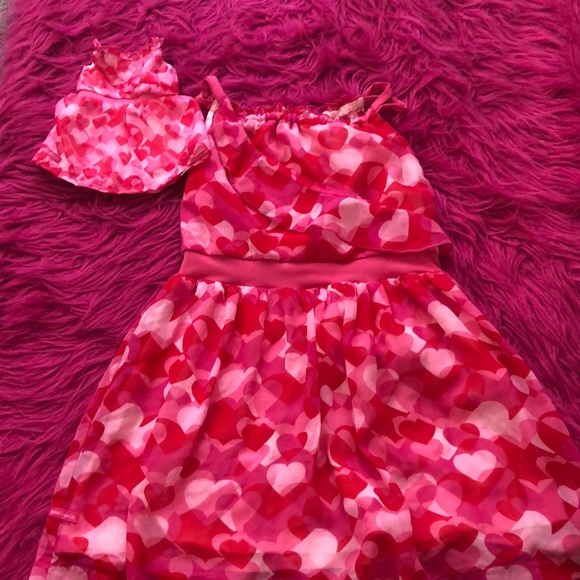 american girl heart dress